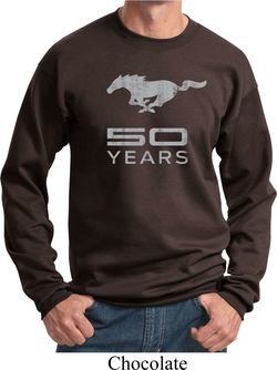 Mens Ford Sweatshirt Mustang 50 Years Sweat Shirt