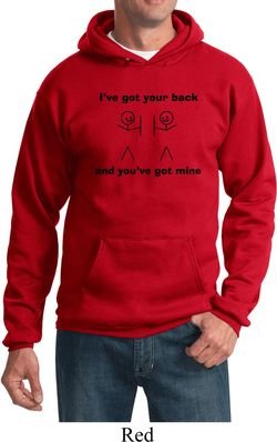 Mens Funny Hoodie I've Got Your Back Hoody
