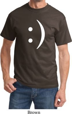 Mens Funny Shirt Smiley Chat Face Tee T-Shirt
