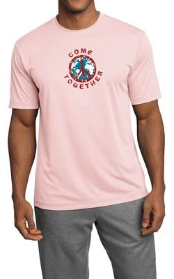 Mens Peace Shirt Come Together Moisture Wicking Tee T-Shirt
