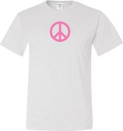 Mens Peace Shirt Pink Peace Tall Tee T-Shirt