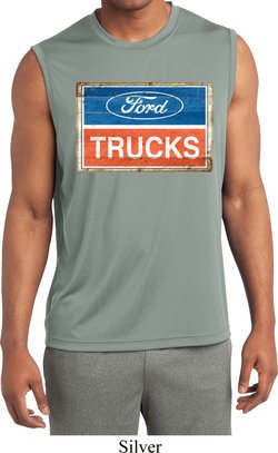 Mens Shirt Ford Trucks Logo Sleeveless Moisture Wicking Tee T-Shirt