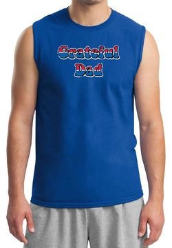Mens Shirt Grateful American Dad Muscle Tee T-Shirt