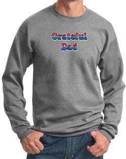 Mens Sweatshirt Grateful American Dad Sweat Shirt