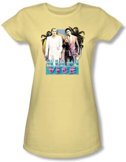 Click to get Miami Vice Juniors Tshirt 80s Love Classic Banana Tee Shirt