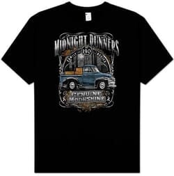 Click to get Midnight Runners Moonshine Tshirt  Black