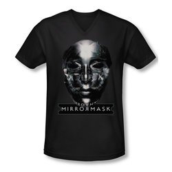 Mirrormask Shirt Slim Fit V Neck Mask Black Tee T-Shirt