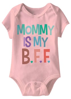 Click to get Mommy Is My BFF Funny Baby Romper Pink Infant Babies Creeper
