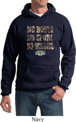Click to get Mossy Oak No Boots No Spurs No Service Hoodie