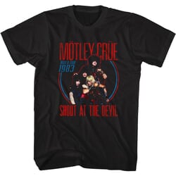 Click to get Motley Crue Shout at the Devil 1983 World Tour Tshirt  Black