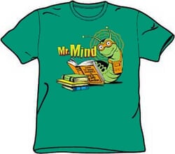 Click to get Mr Mind Tshirt  Monster Society of Evil Adult Kelly Green Tee