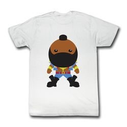 Mr. T Shirt Bubble T Adult White Tee T-Shirt