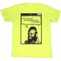 Mr. T T-shirt You So Fine Adult Bright Yellow Tee Shirt