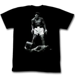 Click to get Muhammad Ali Tshirt Adult Ali Over Liston Black Tee Shirt