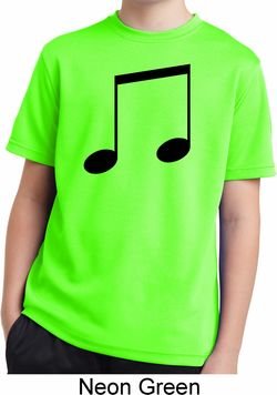 Music 8th Note Kids Moisture Wicking Shirt