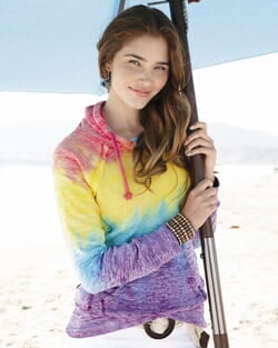 Click to get MV Sport Ladies Courtney Burnout Hoodie Sweatshirt  Rainbow