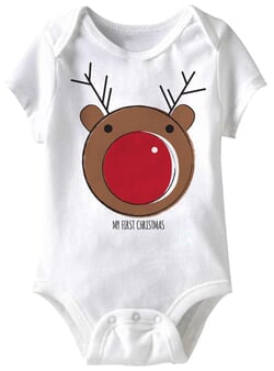 Click to get My First Christmas Funny Baby Romper White Infant Babies Creeper