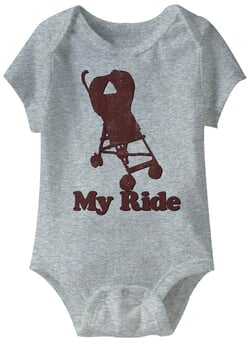 Click to get My Ride Funny Baby Romper Athletic Heather Infant Babies Creeper