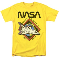 Click to get NASA Space Shuttle 1981 USA Tshirt  Yellow