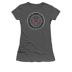 Click to get Navy Shirt Juniors Navy Rope Emblem Charcoal TShirt