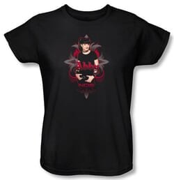 Click to get NCIS Ladies Tshirt  Abby Gothic Crime Drama Womens Black Tee Shirt