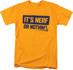 Click to get Nerf or Nothing Hasbro Adult Tshirt  Gold