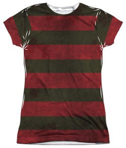 Nightmare On Elm Street Shirt Freddy Sweater Sublimation Juniors Shirt Front/Back Print