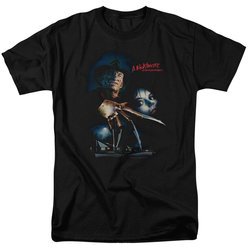 Nightmare On Elm Street Shirt Poster Black T-Shirt