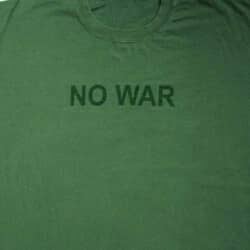 Click to get No War AntiWar Olive Green Adult Unisex Tshirt Tee Shirt