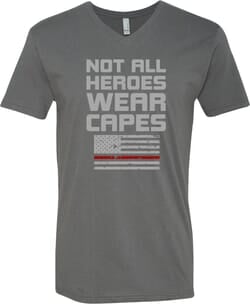 Click to get Not All Heroes Wear Capes Firefighter Adult VNeck TShirt