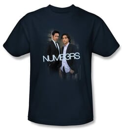 Click to get Numb3rs TShirt  Don  Charlie Adult Navy Blue Tee Shirt