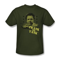 Old School Shirt Frank The Tank Adult Green Tee T-Shirt