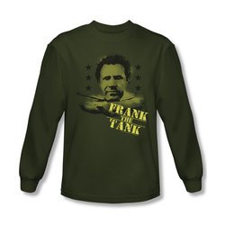 Old School Shirt Frank The Tank Long Sleeve Green Tee T-Shirt