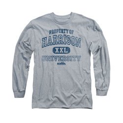 Old School Shirt Property Of Harrison Long Sleeve Athletic Heather Tee T-Shirt