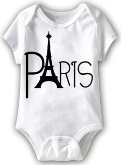 Click to get Paris Eiffel Tower Funny Baby Romper White Infant Babies Creeper