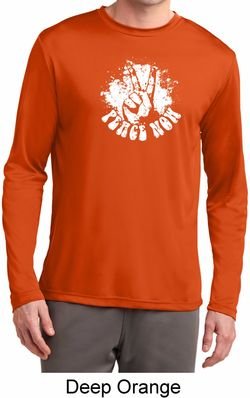 Peace Now Mens Dry Wicking Long Sleeve Shirt