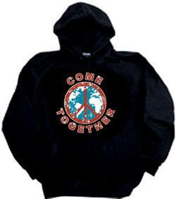 Peace Sign Hoodies Hooded Sweatshirts - Come Together Adult Hoody