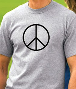 Peace Sign Symbol Basic T-shirt