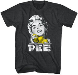 PEZ Lemons Candy Adult T-shirt - Black