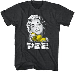 Click to get PEZ Lemons Candy Adult Tshirt  Black