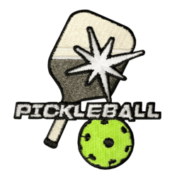Click to get Pickle Ball IronOn Applique Patch