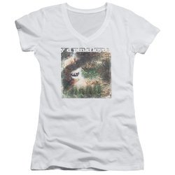 Pink Floyd Juniors V Neck Shirt Saucerful Of Secrets White T-Shirt