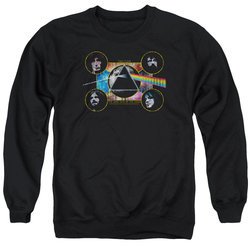 Pink Floyd Sweatshirt Dark Side Heads Adult Black Sweat Shirt