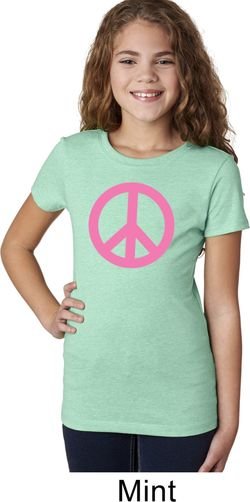 Pink Peace Girls Shirt