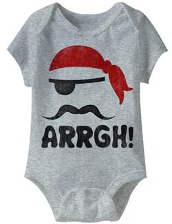Click to get Pirate Arrgh Funny Baby Romper Athletic Heather Infant Babies Creeper
