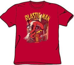 Click to get Plastic Man Tshirt  DC Comics Plastic Man Street Adult Red Tee