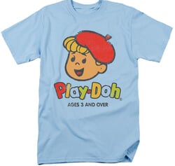 Click to get PlayDoh Ages 3 and Up Adult Tshirt  Light Blue