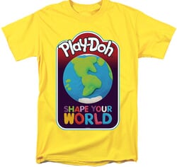 Click to get Play Doh Shape Your World Adult Tshirt  Yellow