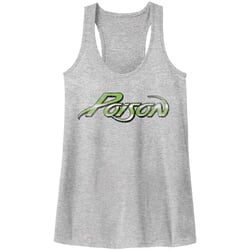 Click to get Poison Juniors Tank Top Band Logo Grey Racerback
