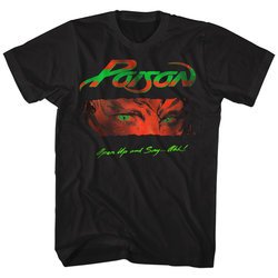 Poison Shirt Open Up And Say Ahh Black T-Shirt